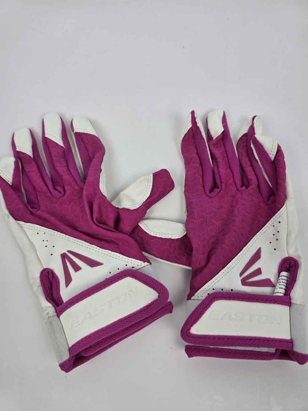 Easton Pink and White Youth Batting Gloves
